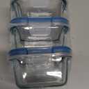 Snapware® Total Solution® Pyrex® Glass 1-cup Square Food Storage with Plastic Lid 3 Pack