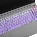 Keyboard Cover for Lenovo Yoga 7i 16"/15.6", Ideapad 3/Idepad 3i/Ideapad 5/Ideapad 5 15.6 17.3, Lenovo Ideapad Flex 5 5i 15.6, 16"/IdeaPad Slim 5 5i 15.6, 16/ IdeaPad Slim 7 15.6, Lenovo V15 G4 G3 G2 (Ombre Purple)