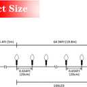 AWQ 100LED 81 FT C9 Christmas String Lights Plug in Fairy Twinkle String Lights 8 Modes Timer Function Waterproof Extendable for Indoor Outdoor Wedding Party Christmas Decoration (100, Multicolor)