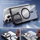 SUCGLES for iPhone 16 Pro Case with MagSafe [Ultra Strong Magnetic] [12FT Military Drop Protection] [Shockproof Bumper] Slim Thin Mag Safe Phone Cover 6.3" for Apple 16pro (Black)