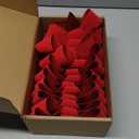 Sggvecsy 12 Pcs Christmas Red Bow 12 x 9 Inches Wreath Bows Christmas Velvet Bows Large Xmas Tree Decorations PVC Hanging Ornaments Handmade Crafts for Home Indoor Outdoor Fence Stairs Railing Party