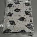 Hallmark 13" Large Graduation Gift Bags Assortment with Tissue Paper (3 Bags: Mortarboards, Class of 2023, Congrats) in Black, White and Gold