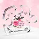 Sister Gift – Elegant Acrylic Puzzle Plaque (4.9×4 Inch) Perfect Present for Birthday, Graduation, Christmas from Brother, Sibling – Best Sister Ever Gift, Lovely Paperweight, Desk Decoration