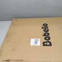 Babelio Auto Close Baby Gate with Cat Door,29-43" Metal Gate for Doorway,Stairs, House,Easy Walk Thru with Pet Door,Includes 4 Wall Cups and 3 Extension Pieces,White