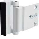 Door Reinforcement Lock with 4 Screws, Home Security Door Lock Stop for Toddler, Childproof Door Lock Night Lock Withstand 800 Lbs White