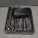 24 Pcs 10 Inch Large Glitter Rave Fan Bulk, Folding Handheld Glitter Fans with Organza Bag, Clacking Fans for Line Dancing Wedding Halloween Costume Party Events Performance (Black)