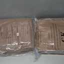 Monbix Queen Comforter Set - 7 Pieces Soft Bed in a Bag Queen Bedding Sets All Season Brown Prewashed Comforter Bed Set with Striped Sheets, Pillowcases & Shams