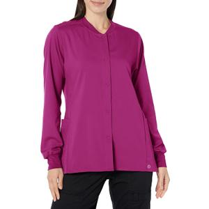 WonderWink womens Women's Snap Front Warm-up Jacket, XS