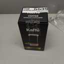 Kaffe Glass Coffee Canister (12oz) w/Airtight Lid - Click to Release Seal - BPA Free Glass & Stainless Steel - Elegant Kitchen Storage Container for Coffee, Nuts, Rice, Flour, Sugar, Tea, Cereal