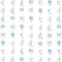 Soulchen 16 Pcs One Silly Goose Birthday Decorations Boys Blue Gingham Paper Rectangular Banner Garland Streamers Funny Duck Birthday Goose Party Supplies, 78.74 Inch