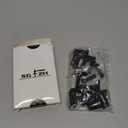 3/8-16 x 1-1/4" Hex Head Screw Bolt, 20Pcs 18-8 (304) Stainless Steel, Fully Threaded,Black Oxide by SG TZH