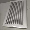 Door Vents for Interior Doors Two Sided, 20 x 12 Door Louver Vent Aluminum Louvered Door Vent Silver Door Air Vent Grille for Bathroom Garage Cabinet