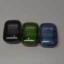 3 Pack 3 Compartment Pill Box, Moisture Proof Pill Case, Travel Pill Organizer for Pocket Purse, Daily Portable Medicine Vitamin Box, Fish Oil Box, Supplement Box