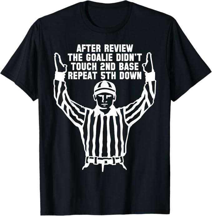 Football Referee Funny Sports Fan T Shirts Men Women Kids T-Shirt, Size XL