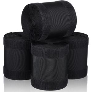 WILLBOND Carpet Cord Cover Cable Grip Floor Cover Cable Protector Management Only for Commercial Office Carpet(Black,39.37 ft)