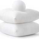 MIULEE Throw Pillows Inserts, Pack of 4 18x18 Inch 100% Virgin Fiber Filling Bed Couch Pillows