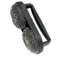 MR. BAR-B-Q 06470Y Hand Held Scrubber Brush, Black