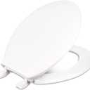 Centoco 1200-001 Round Plastic Toilet Seat, Standard Economy Model, Light Weight Residential, White