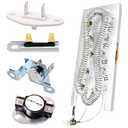 3387747 Dryer Heating Element 3392519 279973 Thermal Fuse 8577274 Thermistor for Whirlpool Kenmore He2 He3 GEW9250PW0 GEW9250PW1 MEDB835DW4 WED5100HW1 GEW9200LW1 GEW9250PW0 GEQ9800PW1 WED8300SW2