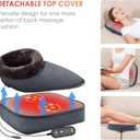 COMFIER Shiatsu Foot Massager with Heat- Kneading Back Massager with Heating Pad, Heated Foot Warmer, Electric Feet Massager Machine for Plantar Fasciitis,Neuropathy, Stress Relief (Gray)