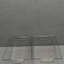 iDesign Stackable Storage Bin with Handles - Organize Pantry, Fridge, or Freezer, Clear, Made in USA, Set of 2