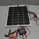 SOLPERK Solar Panel Kit 20W 12V, Waterproof Solar Battery Trickle Charger Maintainer + Smart MPPT Controller + Adjustable Mount Bracket for Boat Car RV Motorcycle Marine Automotive