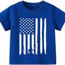 Zarityha Boys American Flag Shirts USA Short Sleeve T-Shirts 5T