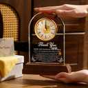 Thank You Gifts for Men Women -LED Crystal Clock with Laser Engraving 9x6.7,Appreciation Gift for Friends Teacher Hostess Nurse,Thanksgiving Gratitude Gifts for Boss Employee Coworkers