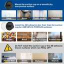 2 x 2 Pcs Matte Black Suction Cup Hooks for Shower, Bathroom, can be Installed on Smooth Glass Doors, Mirrors, Tiles loofahs, Towels, Coats, Bathrobes Hook Holders, can be Hung up to 15 lbs