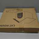 Heated Cat Houses for Indoor/Outdoor Cats with Elevated Heated Cat Bed Waterproof Providing Safe Feral Cats, Easy to Assemble