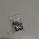 Uxcell Flanged Sleeve Bearings 10mm Bore 12mm OD 15mm Length POM Wrapped Oilless Bushings Black 4pcs