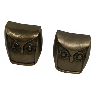 HD Designs Aluminum Owl Gold 3.6 Inches Home Decor Desk Table Shelf Figure 2PACT