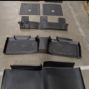 Floor Mats for Ford Explorer: 2025 2024 2023 2022 2021 2020 6 Seats Car Accessories (Non Hybrid), All Weather TPE Rubber Black Custom Fit Cargo Liner & Floor Liners & 3rd Row Back Seat Covers