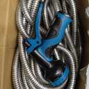 Garden Hose 100FT, Water Hose with 10 Function Nozzle, Garden Hose Metal with Leak-proof Connectors, No-Kink, Lightweight, Puncture-proof, Pet-proof, Sturdy, 550PSI, Hose for Outdoor, Yard