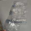 Furnulem White Nightstand with 3 Drawers and 2-Tier Shelf, Small Night Stand End Table Side Furniture, Fabric Storage Organizer for Bedroom, Closet, Hallway, Nursery, Sturdy Steel Frame, Wood Top