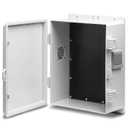 Outdoor Electrical Junction Box, ABS Water Resistant Enclosure with Internal Mounting Panel & Hinged Cover (13" H* 9.2" L* 5.6" W)