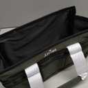 JJRING Craft Organizer Tote Bag, Art Storage Caddy with Multiple Pockets, Sap Green Sewing Bag for Art, Craft, Scrapbooking, Medical, and Office Supplies Storage