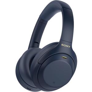 Sony WH-1000XM4 Wireless Premium Noise Canceling Overhead Headphones with Mic for Phone-Call and Alexa Voice Control, Midnight Blue WH1000XM4