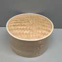 Prime Home Direct Bamboo Steamer Basket 12-Inch | 2-Tier | 100% Organic Bamboo | Complete Kit: 50 Liners, Chopsticks & Ceramic Sauce Dish | Steam Dumplings, Bao Buns, Dim Sum, Vegetables