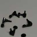 Dopro 15:1 Guitar 2 Pin Tuners Tuning Keys Dual Pin Guitar Tuning Machine Heads for Import Style Squier Affinity/Ibanez/Yamaha Guitars Mini Contemporary Key Black