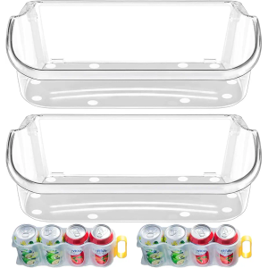 UPGRADE 240356402 Refrigerator Door Bin Replacement Part, Compatible with Frigidaire Refrigerator Door Shelf LFSS2612TF0 FFSS2615TS0 FGHS2631PF4A FGHS2655PF LGUS2642LF1 LFSS2612TE0 Door Bin(2-Pack)