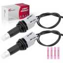 2PCS Headlight Side-Marker Light Socket with Wire Harness w/Connector and T10 LED Bulb Fit for Toyota 4Runner Camry 4Runner Highlander for Lexus ES330 GX460 IS250 LS460 Replace #90075-60077