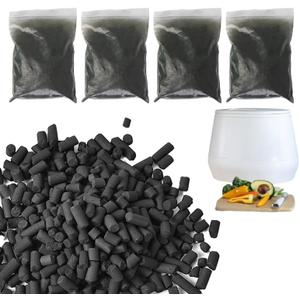 4-Pack (2 Pounds) Odor Absorbing Filter Refills for Lomi Kitchen Composter, Replacement Activated Charcoal Filters, Compatible with Lomi Electric Countertop Compost Bin Charcoal Refill