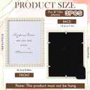 3 Pcs 8x10 Picture Frame with Pearls for Wedding Gifts, Wedding Frames for Horizontal and Vertical Decor Tabletop Display(Oval)