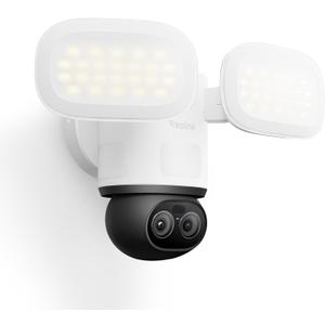 REOLINK TrackFlex Floodlight WiFi, 4K Dual-Lens Floodlight Camera, 3000 Lumens, 360° PTZ 6X Hybrid Zoom, Auto-Tracking, Privacy Focused Local AI Video Search & Storage, Dual-Band Wi-Fi 6, AC Hardwired