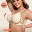 STARLACKC Jelly Bras for Women Plus Size Bras Wireless Bra No Underwire Push Up Seamless Sleep Comfortable Womens(4XL,TQ, Skin)