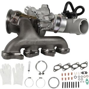 Turbocharger for 2011-2015 Cruze with Complete Installation Kits - Fits 1.4L Cruze Limited 2016, Encore 2013-2021, Sonic 2012-2020, Trax 2013-2021 - A14NET Engines GT1446V - Replaces# 55565353 667-203