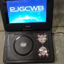 WONNIE 16.9" Portable Blu Ray Player with 14.1" 1080P Full HD Large Swivel Screen, Blu-ray DVD Player with HDMI Out & AV Out, 4-5 Hours Rechargeable Battery, Support USB/Micro SD Card