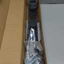 Black Shower Drain, 2 in 1 Linear Shower Drain 18 Inch (Matte Black)