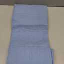 WINLIFE 100% Cotton Quilted Pillow Sham Floral Printed Pillow Cover Standard Size (Mineral Blue) (26" x 20" (Pack of 2))